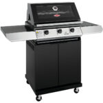 BeefEater 1200E 3 Burner BBQ & Side Burner Trolley (BMG1231BBE 5060569418192)