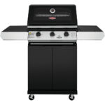 BeefEater 1200E 3 Burner BBQ & Side Burner Trolley (BMG1231BBE 5060569418192)