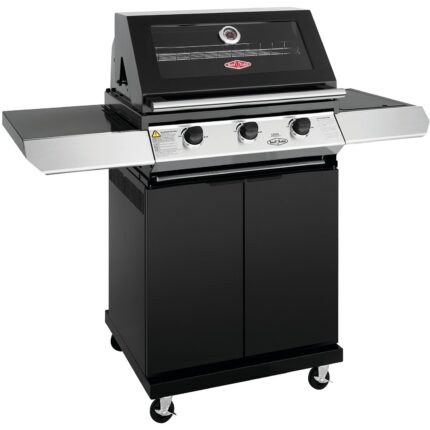 BeefEater 1200E 3 Burner BBQ & Side Burner Trolley (BMG1231BBE 5060569418192)
