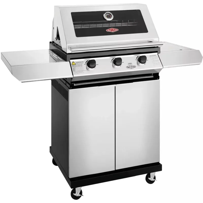 BeefEater 1200S 3 Burner BBQ & Side Burner Trolley (BMG1231SBE 5060569418222)
