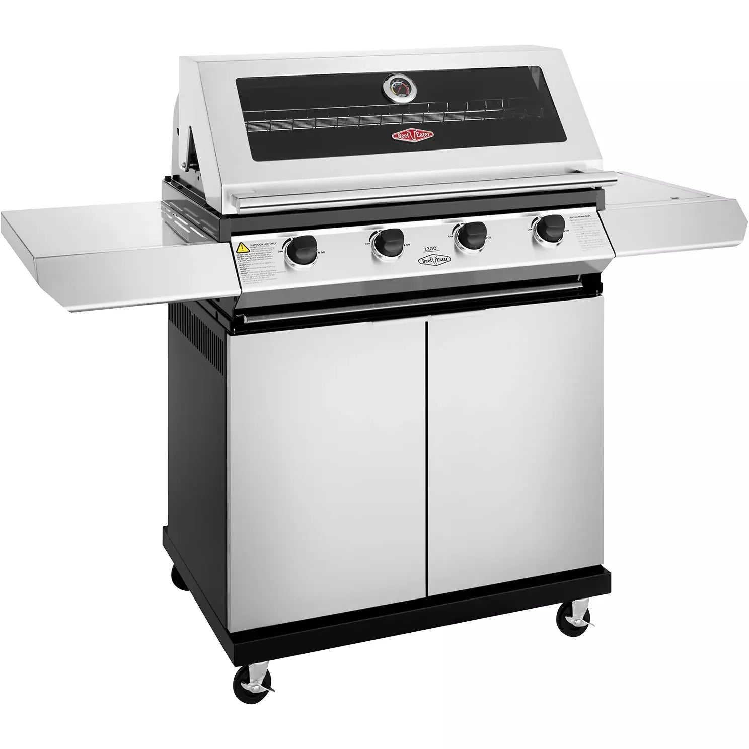 BeefEater 1200S 4 Burner BBQ & Side Burner Trolley (BMG1241SBE 5060569418239) BeefEater 1200S 4 Burner BBQ & Side Burner Trolley (BMG1241SBE 5060569418239)