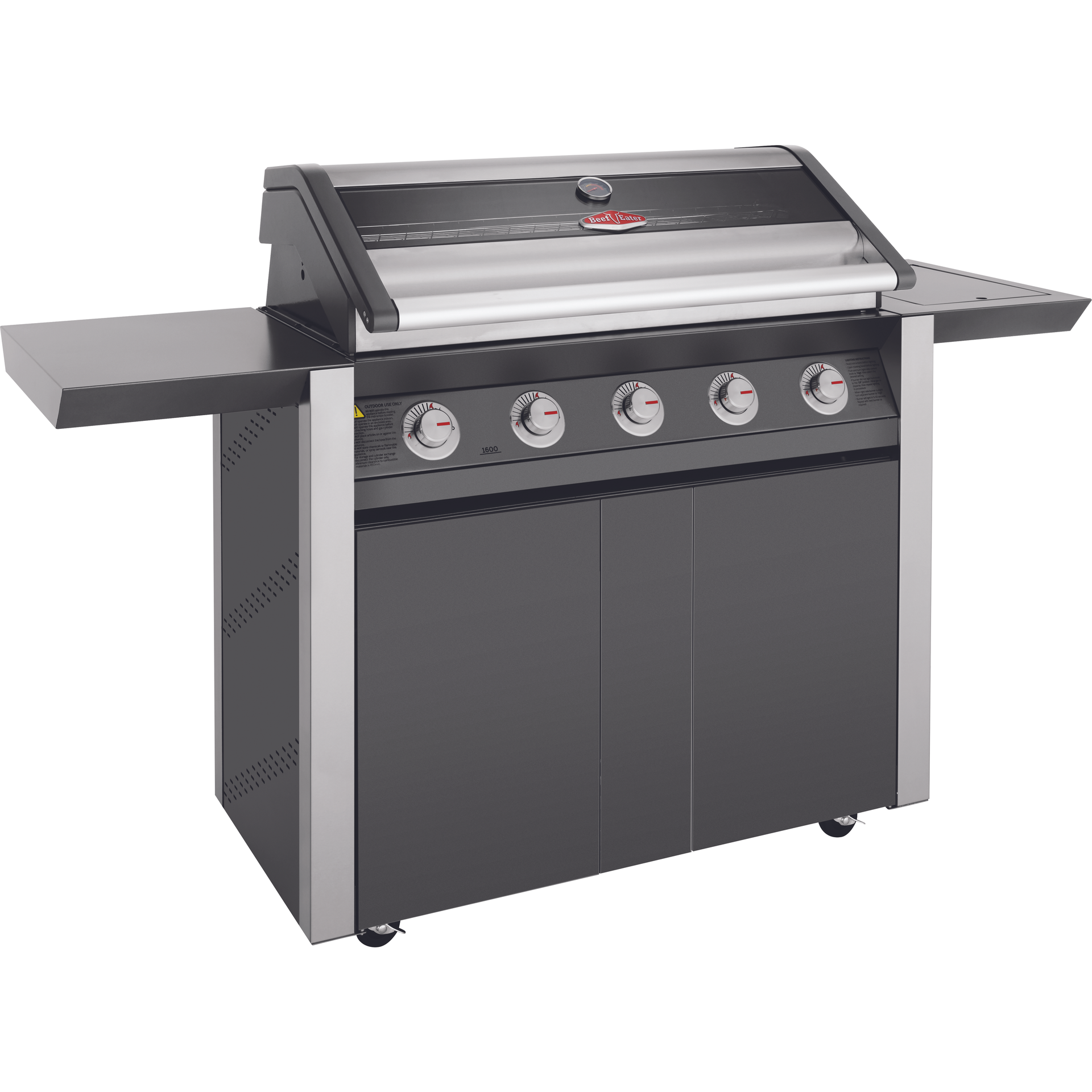 BeefEater 1600E Series - 5 Burner BBQ & Side Burner Trolley (BMG1651BBE 5060912591350) BeefEater 1600E Series - 5 Burner BBQ & Side Burner Trolley (BMG1651BBE 5060912591350)