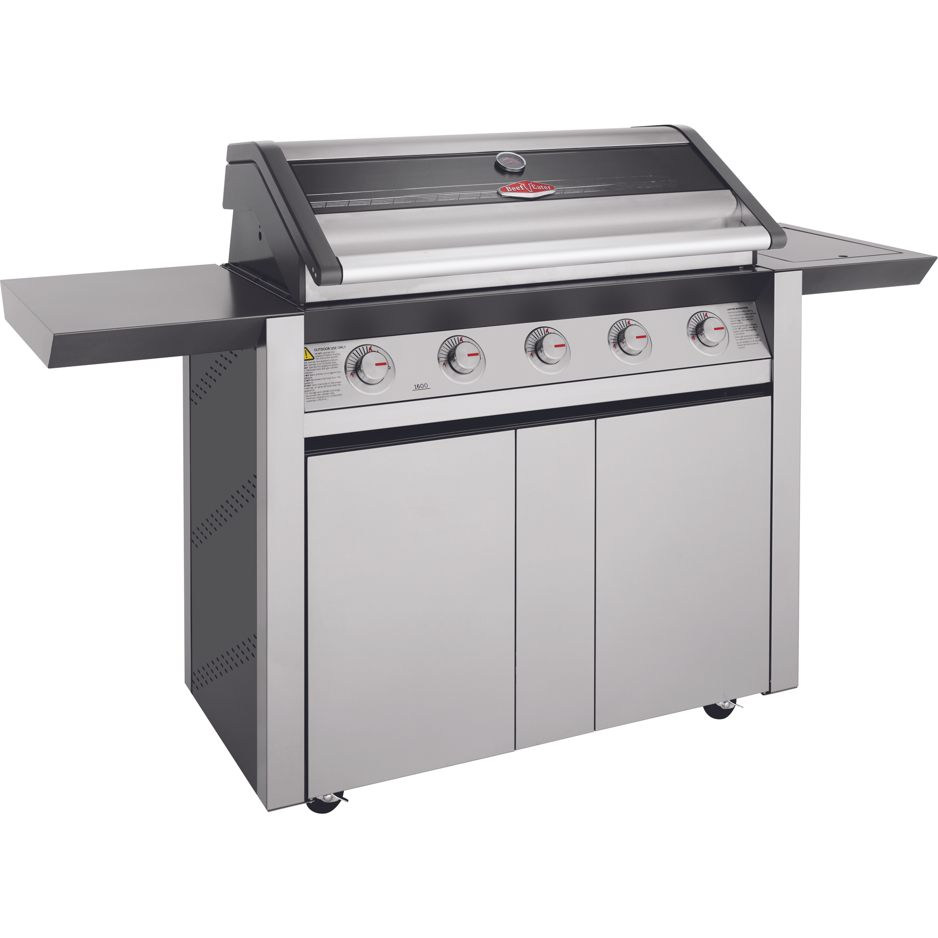 BeefEater 1600S Series - 5 Burner BBQ & Side Burner Trolley (BMG1651SBE 5060912591381) BeefEater 1600S Series - 5 Burner BBQ & Side Burner Trolley (BMG1651SBE 5060912591381)