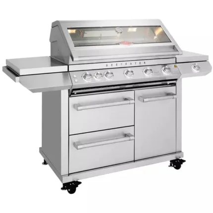 BeefEater 7000 Series Premium - 5 Burner BBQ & Side Burner Trolley (BMF7655SAEU 5060912592173)