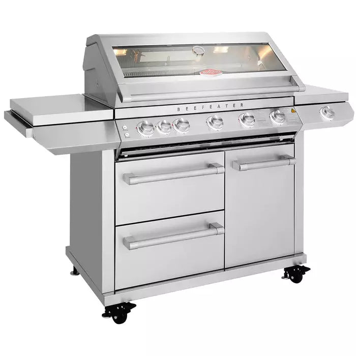 BeefEater 7000 Series Premium - 5 Burner BBQ & Side Burner Trolley (BMF7655SAEU 5060912592173)