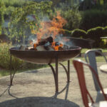 Firepits UK Plain Jane Fire Pit with Four Swing Arm BBQ Racks 120cm PLJ120SWA/4