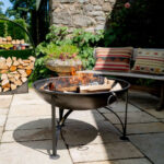 Firepits UK Plain Jane with Swing Arm BBQ Rack
