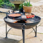 Firepits UK Plain Jane with Swing Arm BBQ Rack