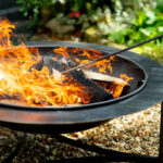 Firepits UK Saturn with Swing Arm BBQ Rack Fire Pit Collection