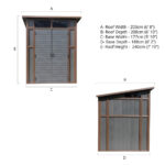 Mercia Composite Pent Shed (7x7) (ESDXL30PLS027 - EAN 5029442014623)