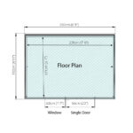 Mercia Overlap Pent Shed (8x6) (SI-001-001-0009 - EAN 5029442075150)