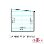 Shire Pent Shed (7x7) PENT0707DSL-1AA 5060437981780