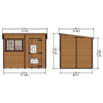 Shire Pent Shed (8x6) PENT0806DSL-1AA 5060437981797