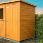 Shire Shiplap Pent Shed Single Door (6x4) PENT0604DSL-1AA 5060437981704