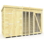 Total Sheds (10x4) Dog Kennel And Run (Full Height)