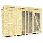 Total Sheds (10x4) Dog Kennel And Run (Full Height)