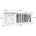 Total Sheds (10x4) Pressure Treated Dog Kennel and Run
