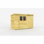 Total Sheds (10x4) Pressure Treated Pent Shed