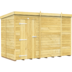 Total Sheds (10x5) Pressure Treated Pent Shed