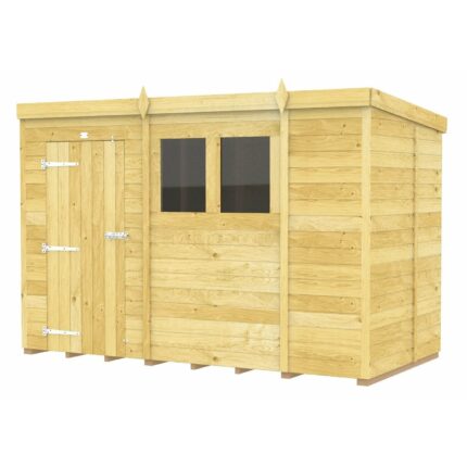 Total Sheds (10x5) Pressure Treated Pent Shed