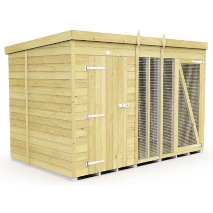 Total Sheds (10x6) Dog Kennel And Run (Full Height)