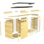 Total Sheds (10x6) Dog Kennel And Run (Full Height With Bars)