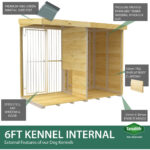 Total Sheds (10x6) Dog Kennel And Run (Full Height With Bars)