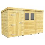 Total Sheds (11x5) Pressure Treated Pent Shed