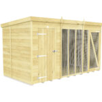 Total Sheds (12x6) Dog Kennel And Run (Full Height)