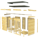 Total Sheds (12x6) Dog Kennel And Run (Full Height)