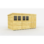 Total Sheds (12x7) Pressure Treated Pent Shed
