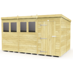 Total Sheds (12x8) Pressure Treated Pent Shed