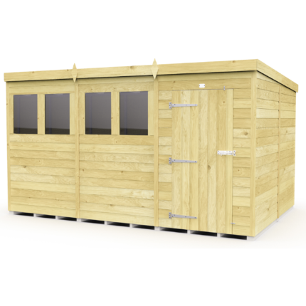 Total Sheds (12x8) Pressure Treated Pent Shed