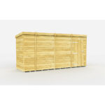 Total Sheds (13x4) Pressure Treated Pent Shed