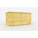 Total Sheds (13x4) Pressure Treated Pent Shed