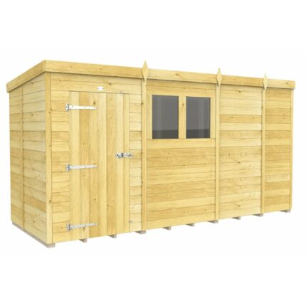 Total Sheds (13x5) Pressure Treated Pent Shed