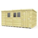 Total Sheds (13x8) Pressure Treated Pent Shed
