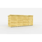 Total Sheds (14x4) Pressure Treated Pent Shed