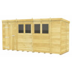 Total Sheds (14x5) Pressure Treated Pent Shed