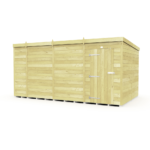 Total Sheds (14x8) Pressure Treated Pent Shed