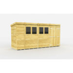 Total Sheds (15x4) Pressure Treated Pent Shed