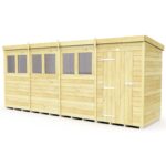 Total Sheds (16x4) Pressure Treated Pent Shed
