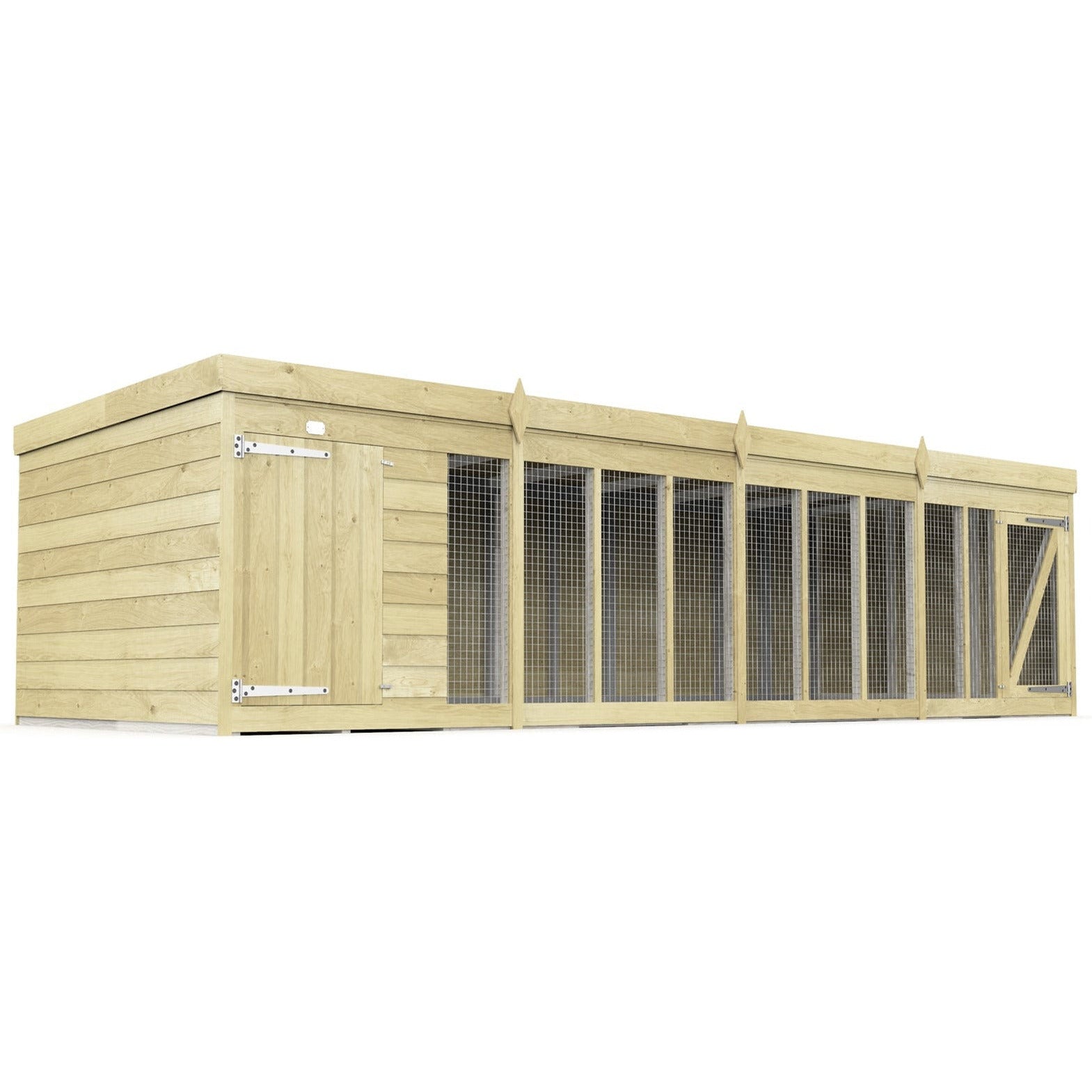 Total Sheds (16x6) Pressure Treated Dog Kennel and Run Total Sheds (16x6) Pressure Treated Dog Kennel and Run