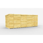 Total Sheds (17x6) Pressure Treated Pent Shed