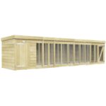 Total Sheds (18x4) Pressure Treated Dog Kennel and Run