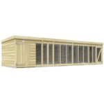 Total Sheds (18x6) Pressure Treated Dog Kennel and Run