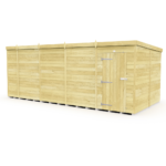 Total Sheds (18x8) Pressure Treated Pent Shed
