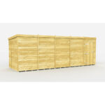 Total Sheds (19x6) Pressure Treated Pent Shed