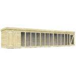 Total Sheds (20x4) Pressure Treated Dog Kennel and Run