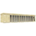 Total Sheds (20x4) Pressure Treated Dog Kennel and Run